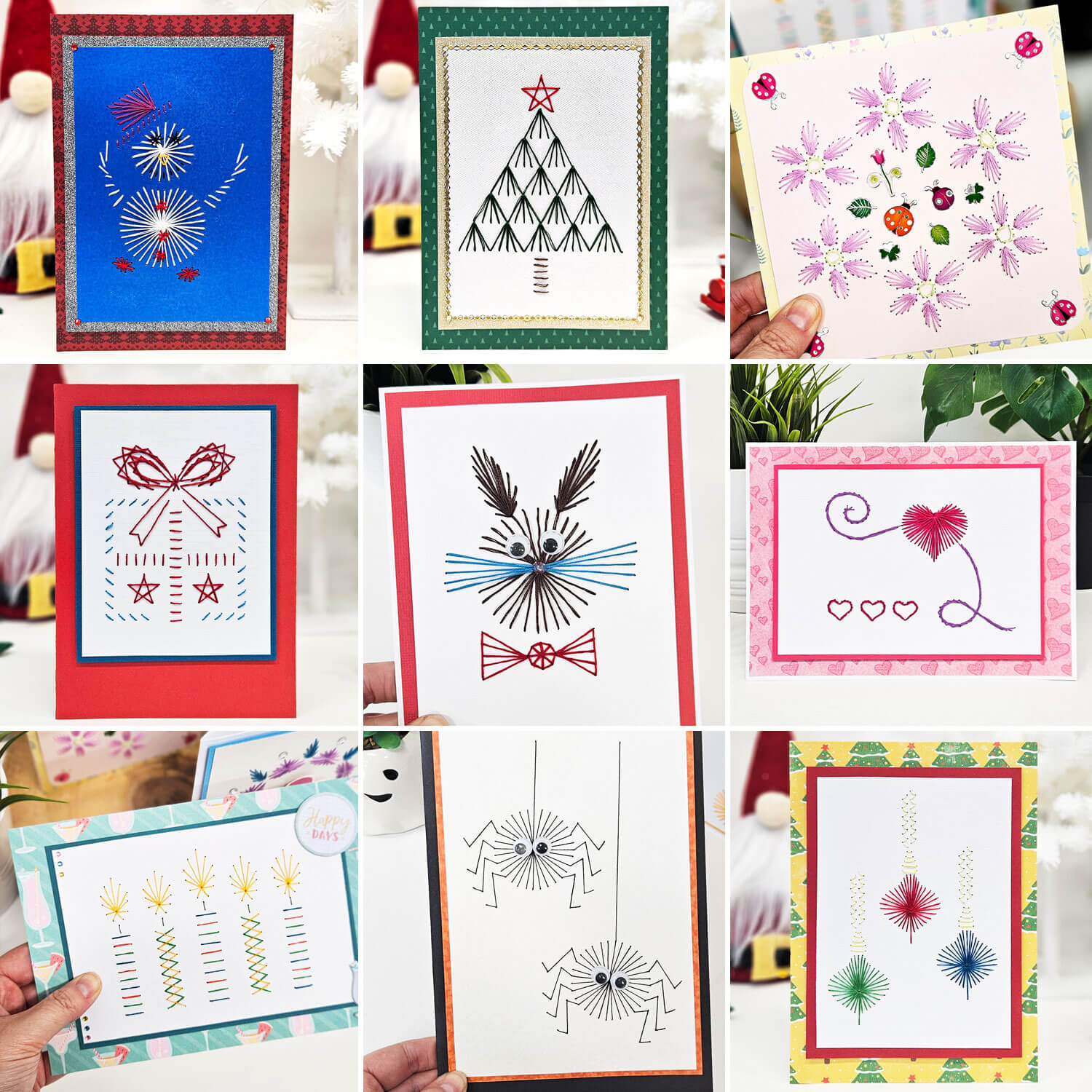 Paper Stitching Cards