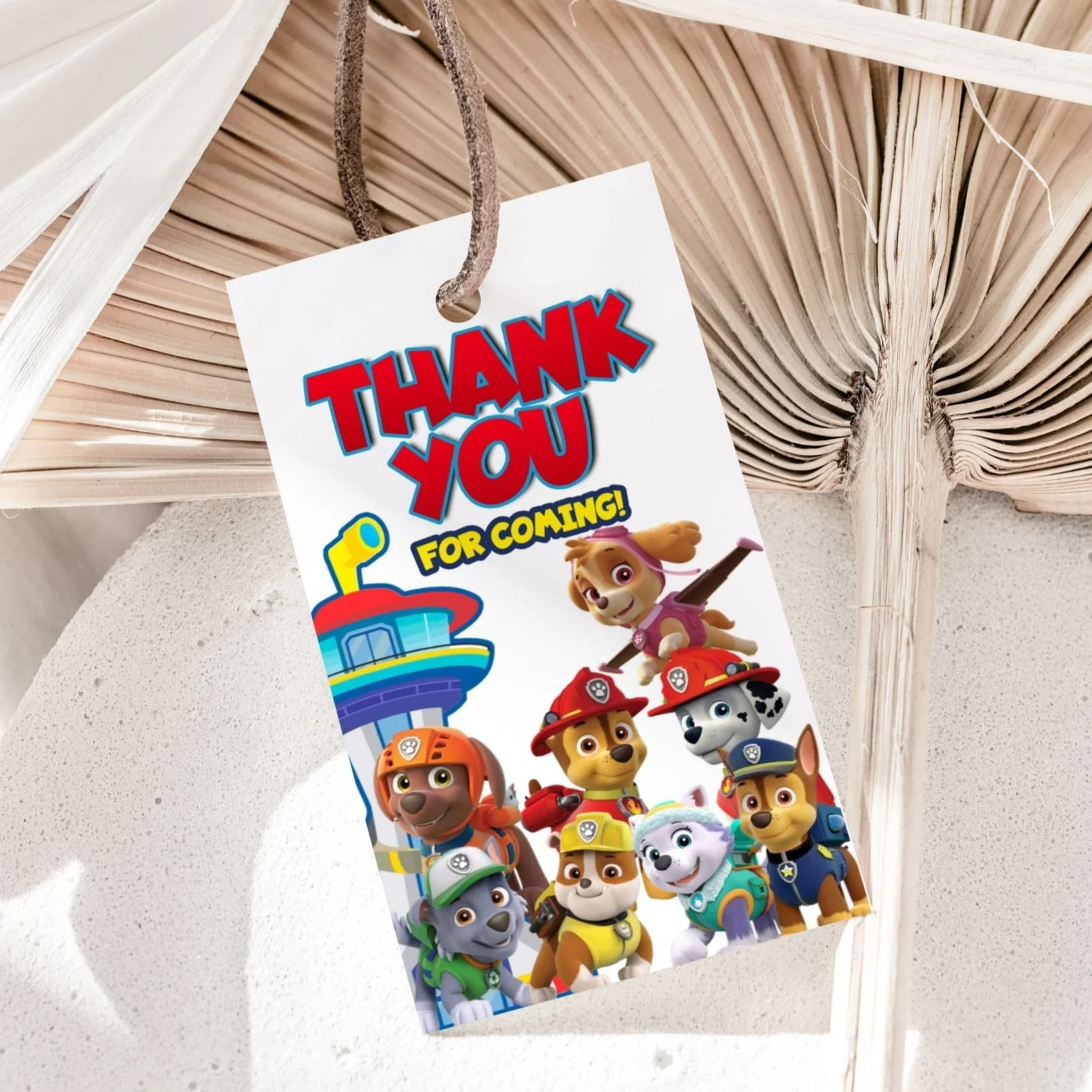Paw Patrol Favor Tags Paw Patrol Favor Tags