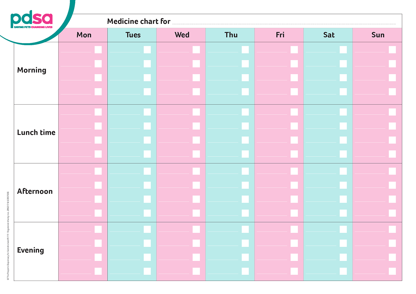 Pet Medication Planner Pet Medication Planner
