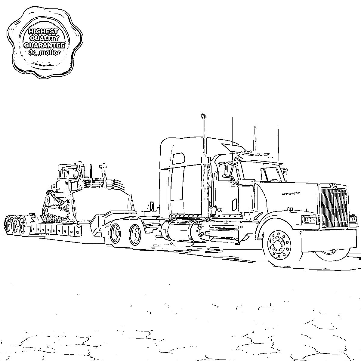 Peterbilt Coloring Pages