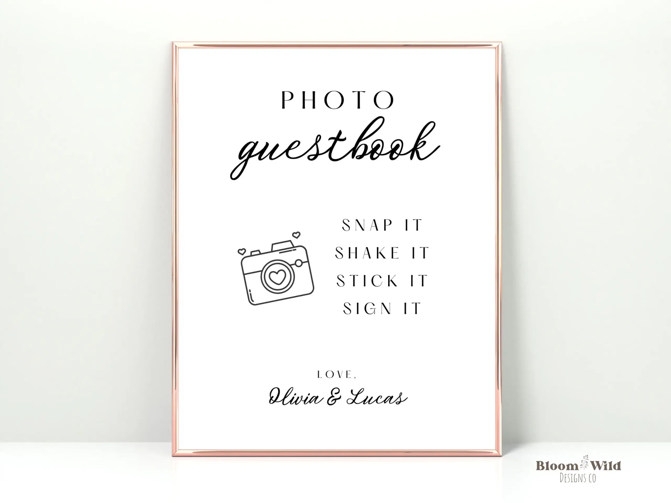 Photo Guestbook Sign Canva Polaroid Photo Guestbook Sign Canva Polaroid