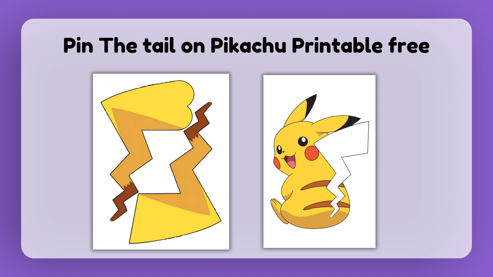 Pin The Tail On Pikachu Girl Heart Pokemon Go