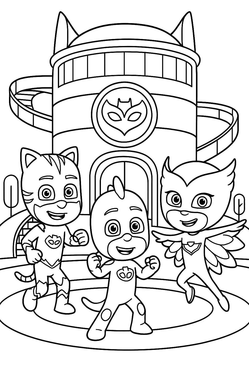 Pj Mask Coloring Pages Pj Mask Coloring Pages