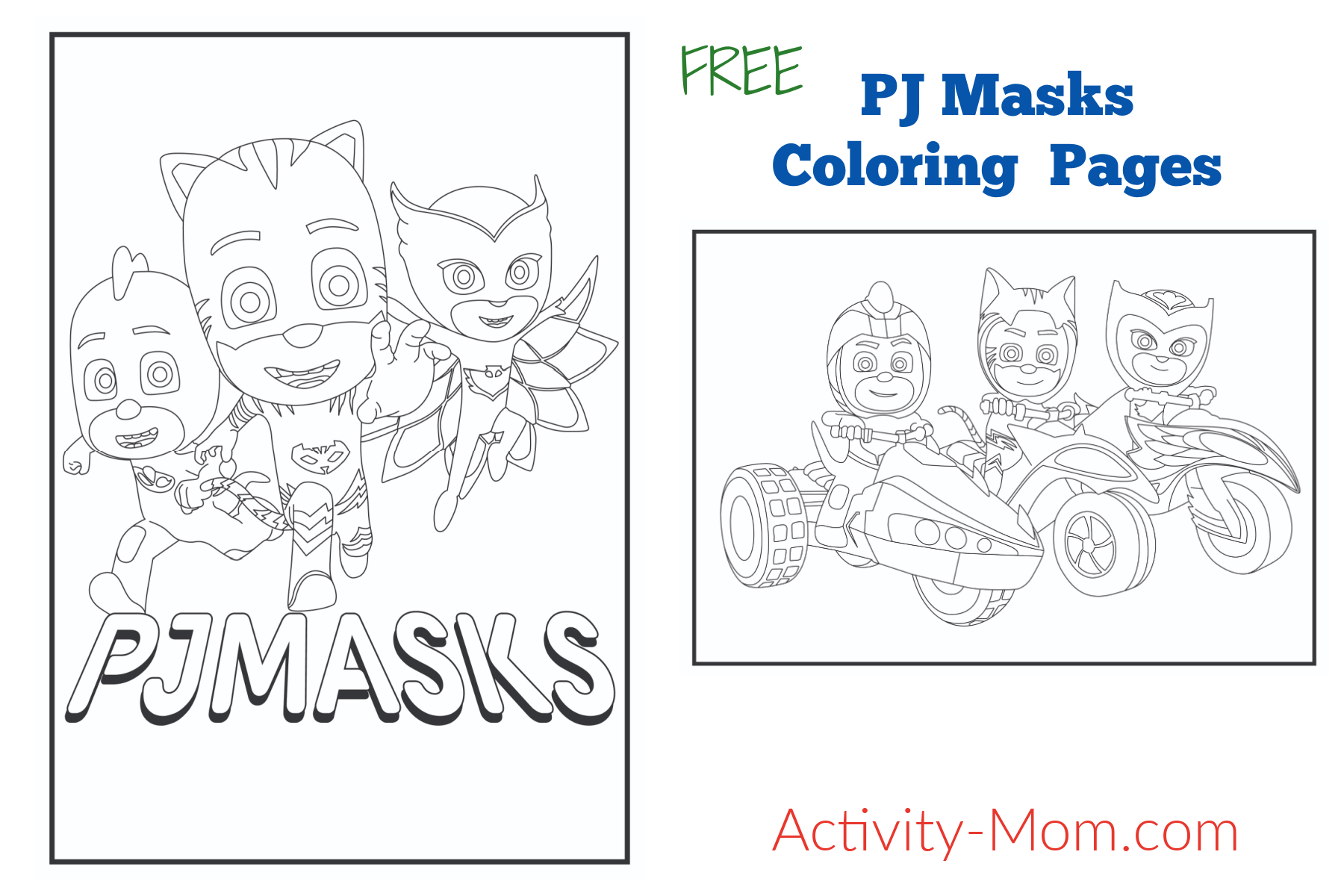 Pj Masks Coloring Pages Pj Masks Coloring Pages