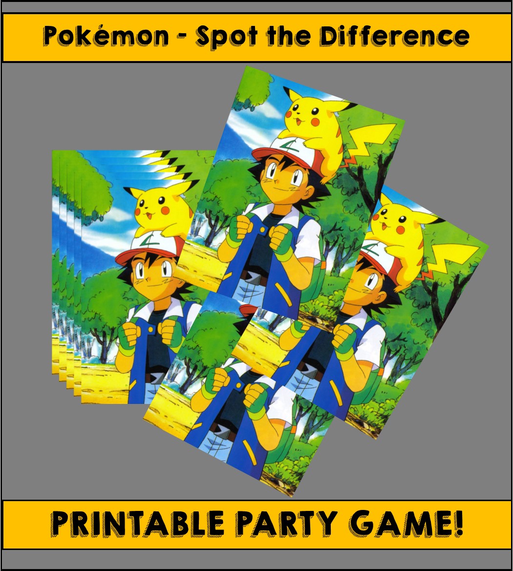free printable pokemon party games
