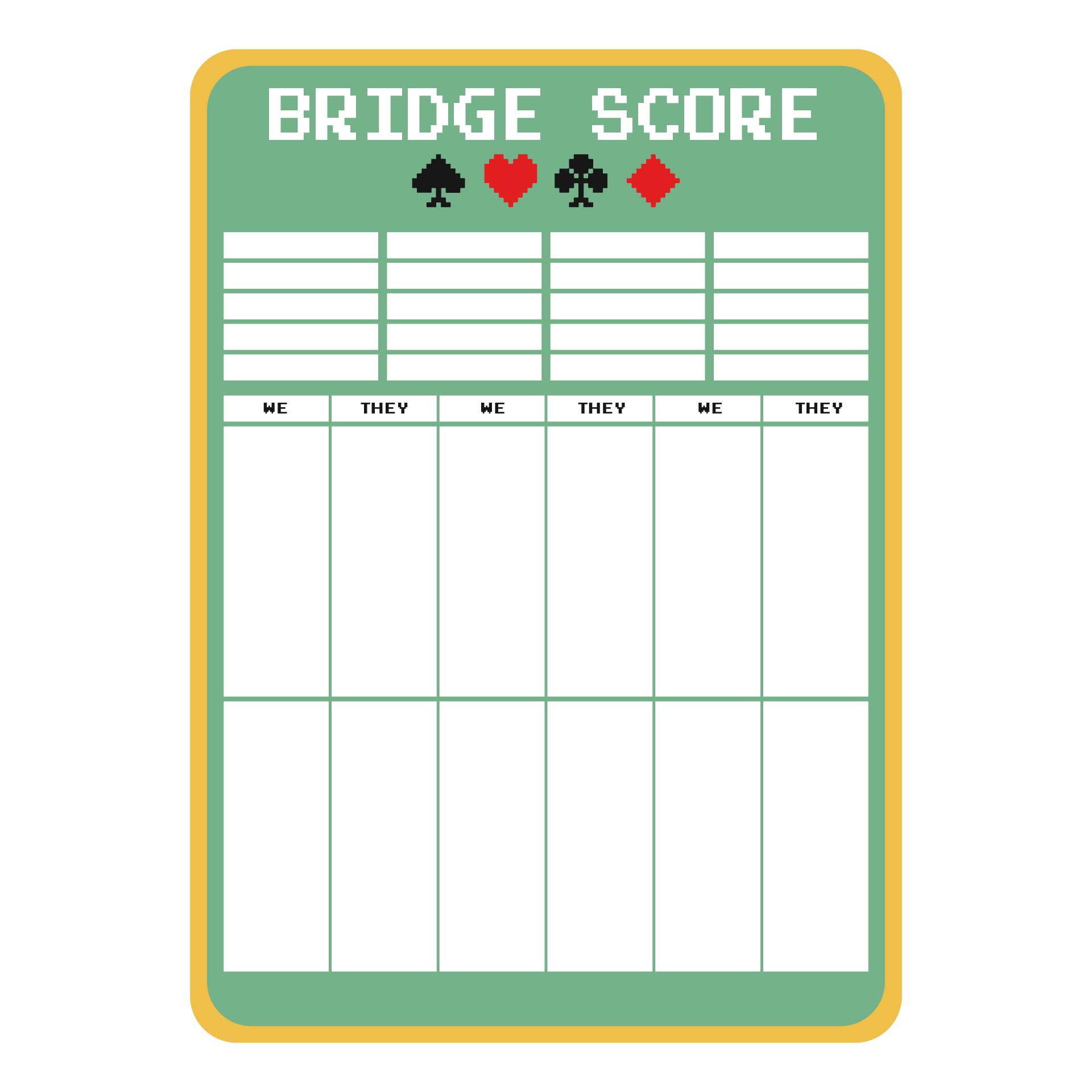 Post Bridge Tally Cards Printable 162879