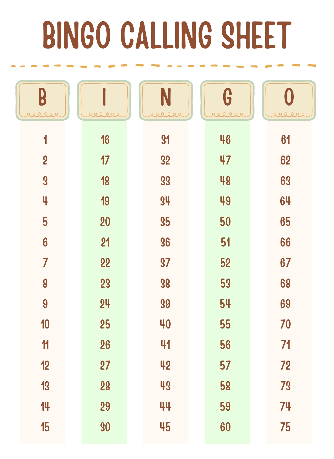 Post Printable Bingo Calling Cards 240912 Post Printable Bingo Calling Cards 240912