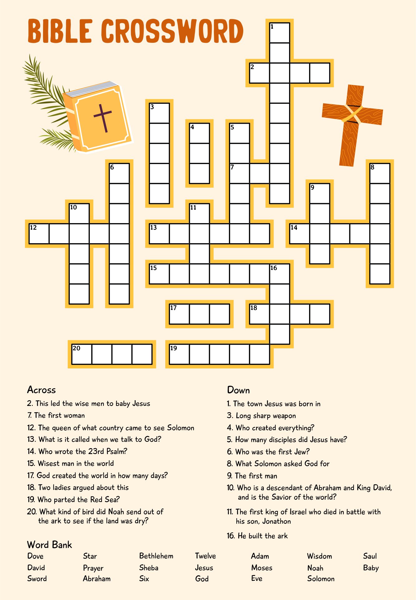 free printable bible crossword puzzles with answers free printable bible crossword puzzles with answers