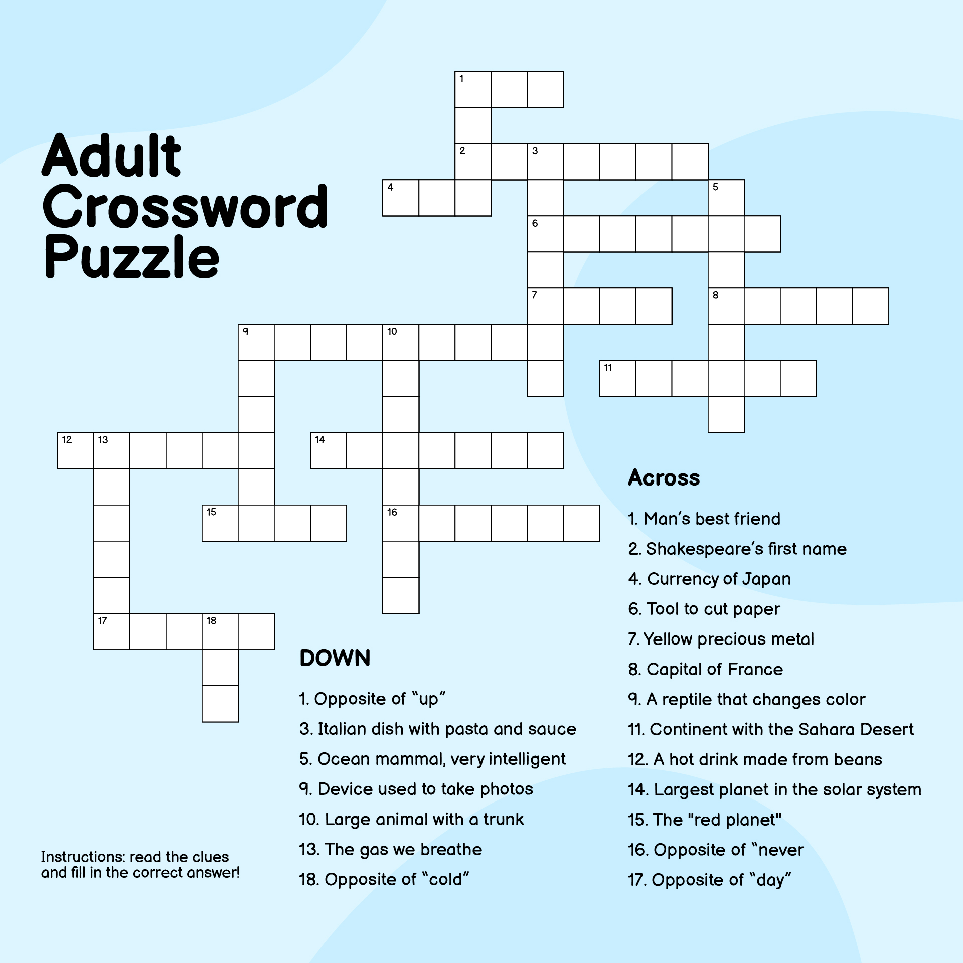 Post Printable Crosswords For Adults 216246