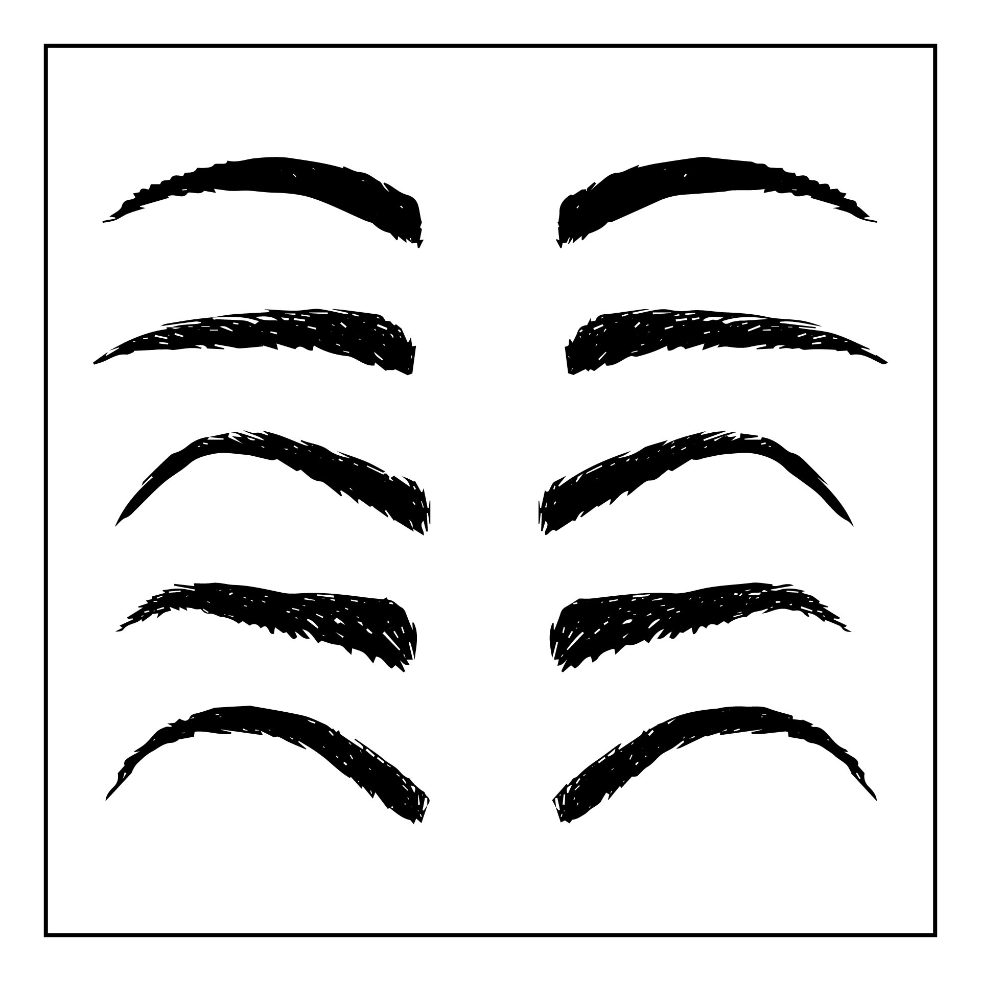 Post Printable Eyebrow Stencils Kit 360554
