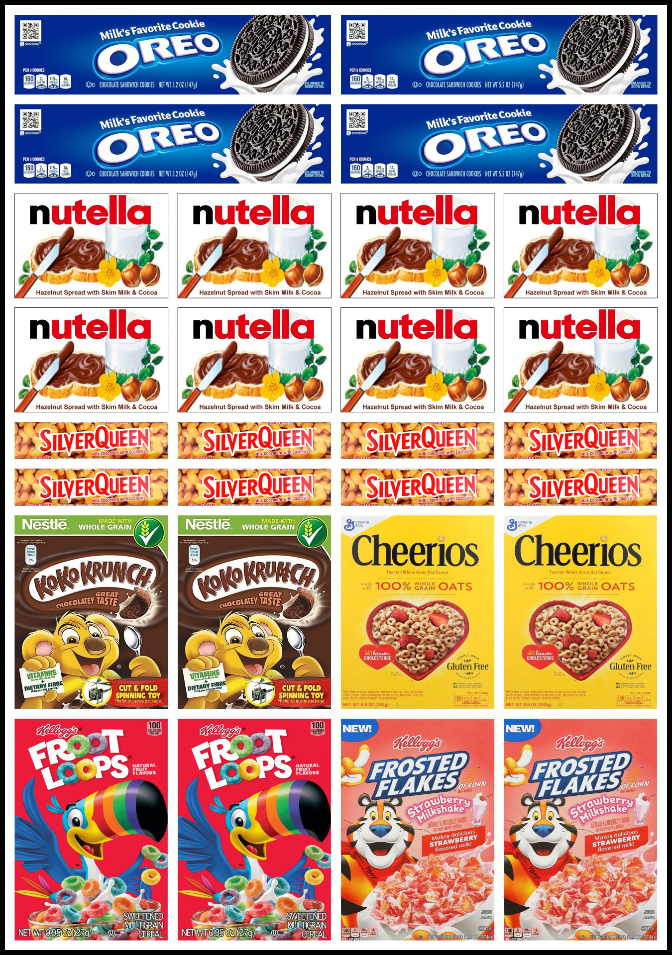 Post Printable Miniature Food 382904