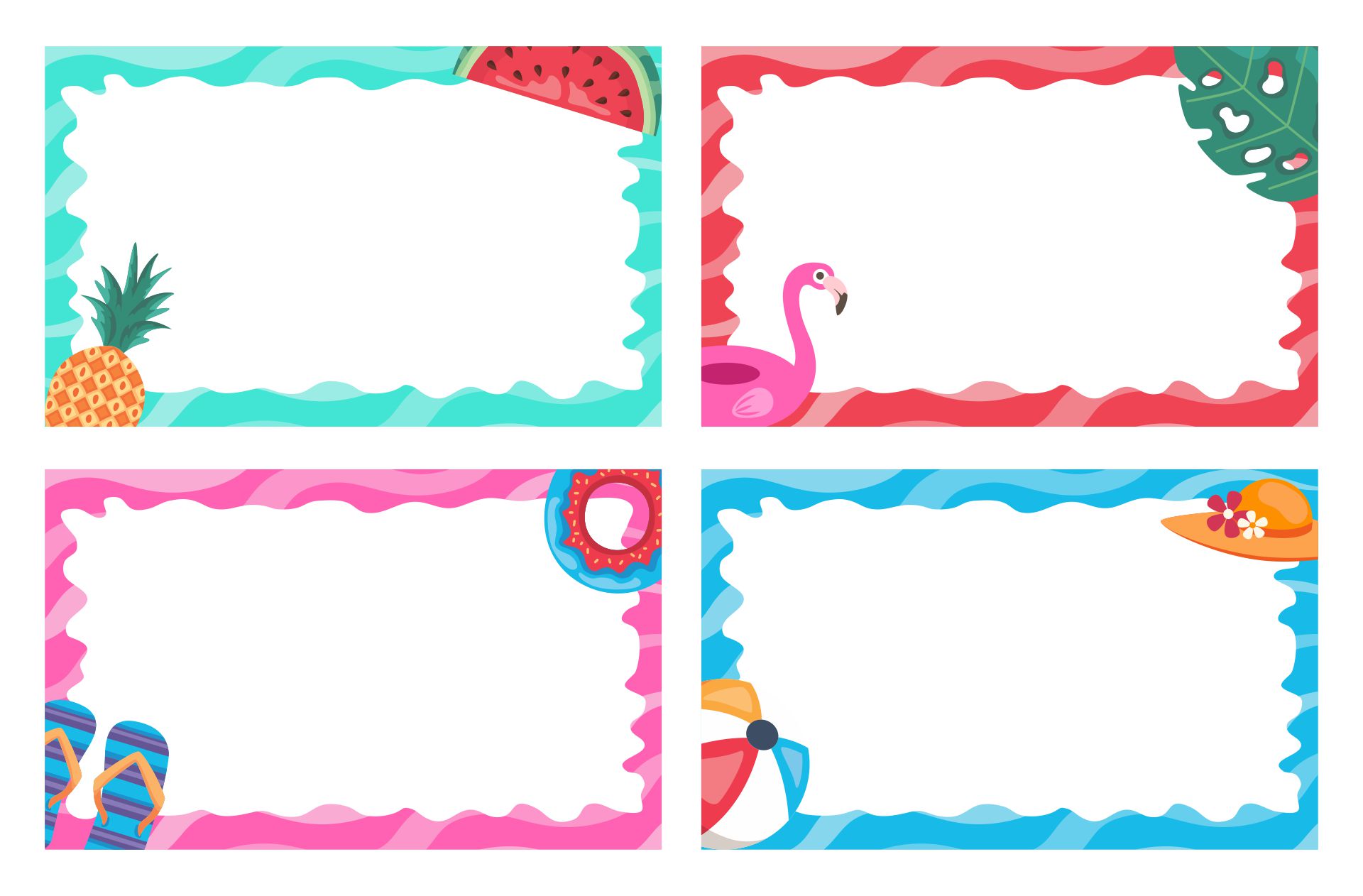 Post Summer Printable Name Badges 389858