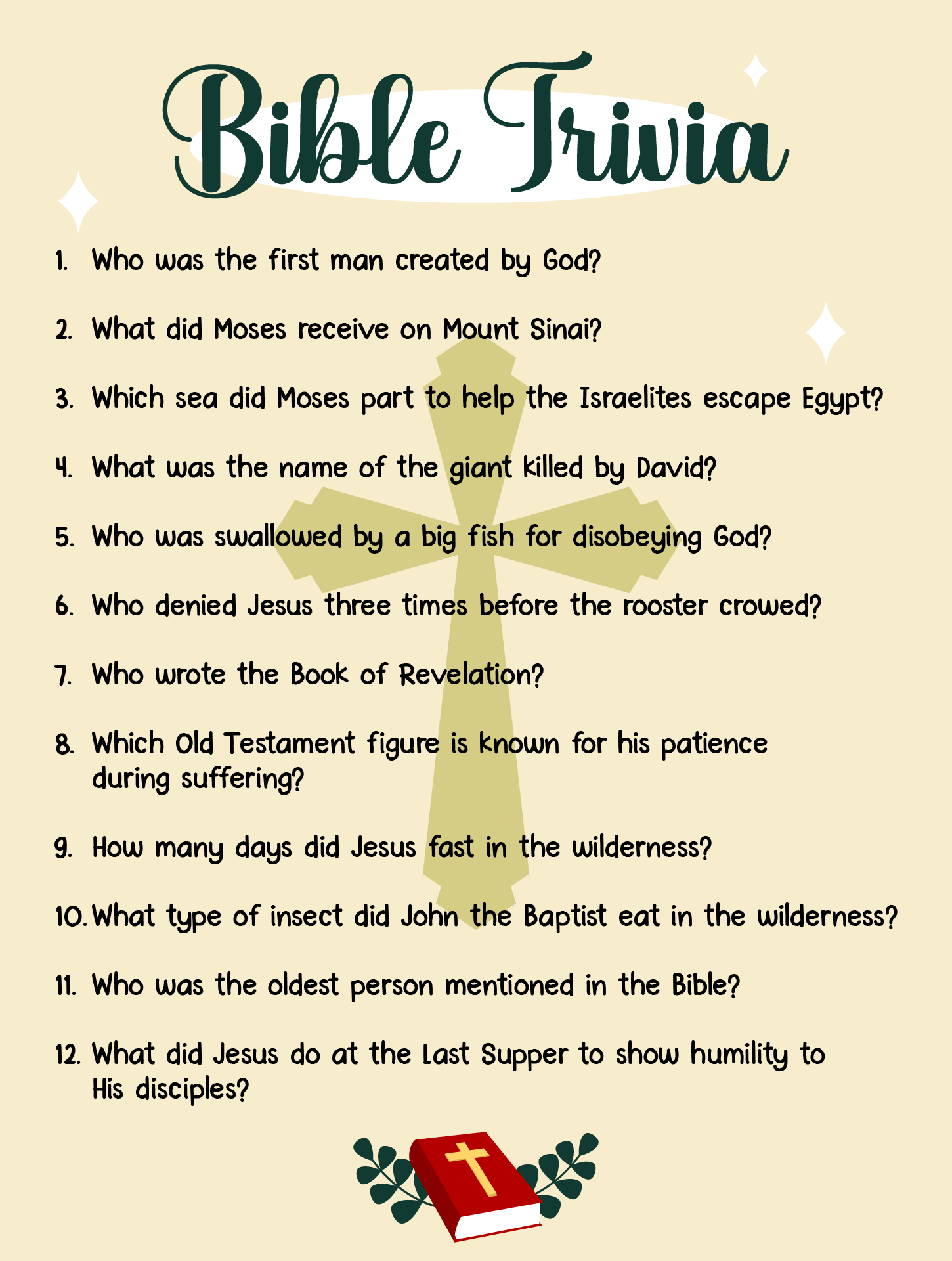 free printable bible trivia free printable bible trivia