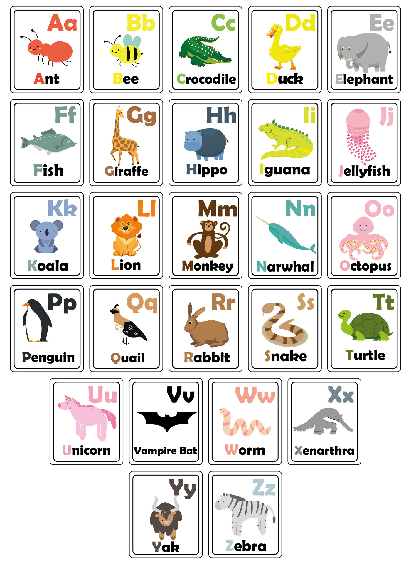 Post Zoo Phonics Printable Flash Cards 235980 Post Zoo Phonics Printable Flash Cards 235980