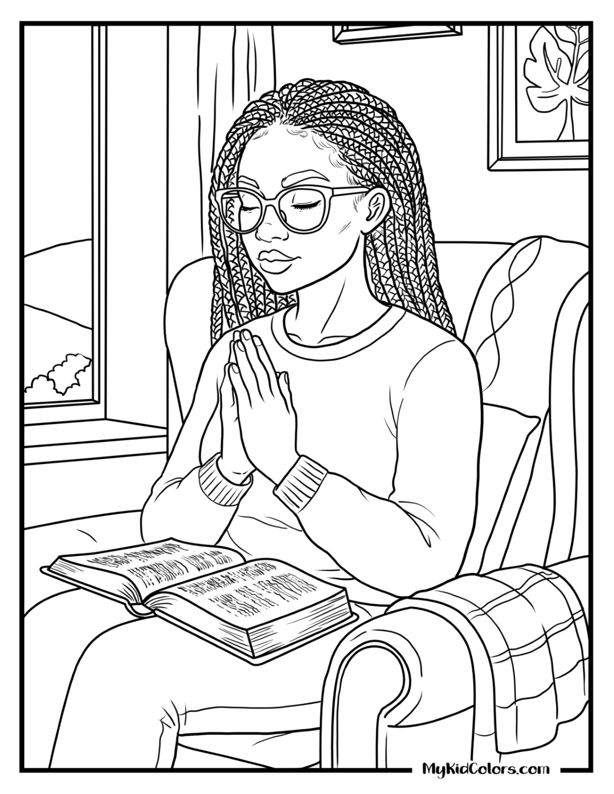 Prayer Coloring Pages