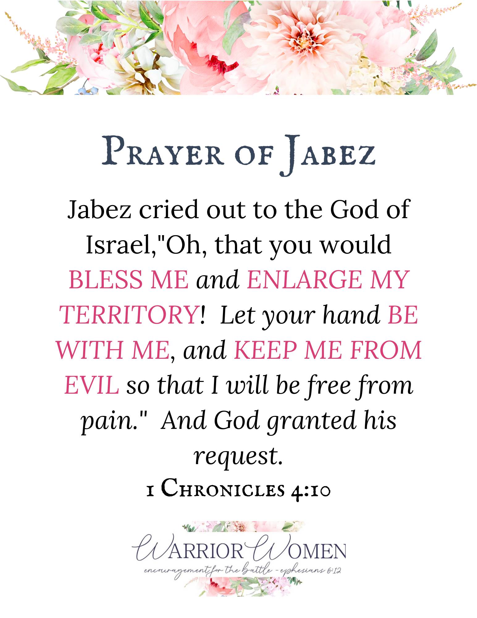Prayer Of Jabez