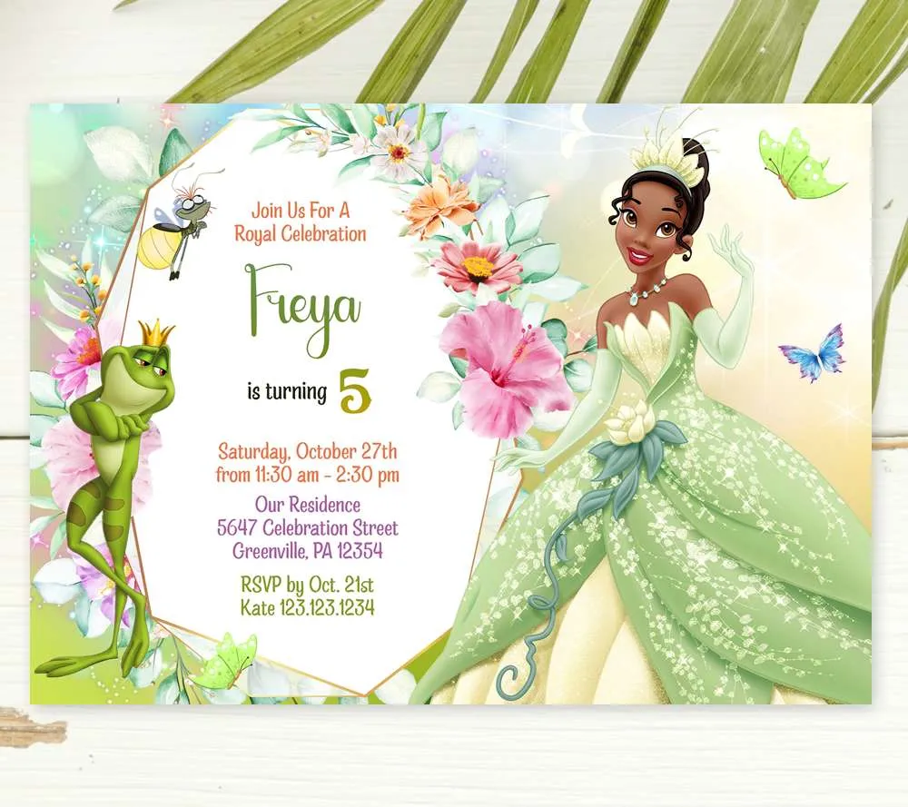 Princess And The Frog Invitation