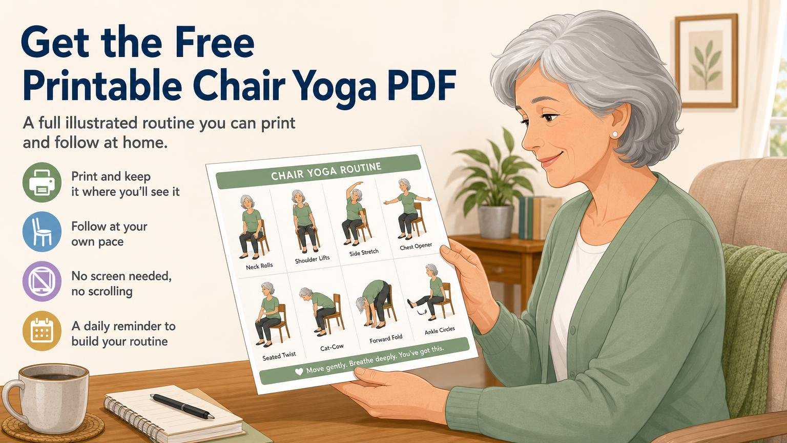 Printable Chair Yoga For Seniors Printable Chair Yoga For Seniors