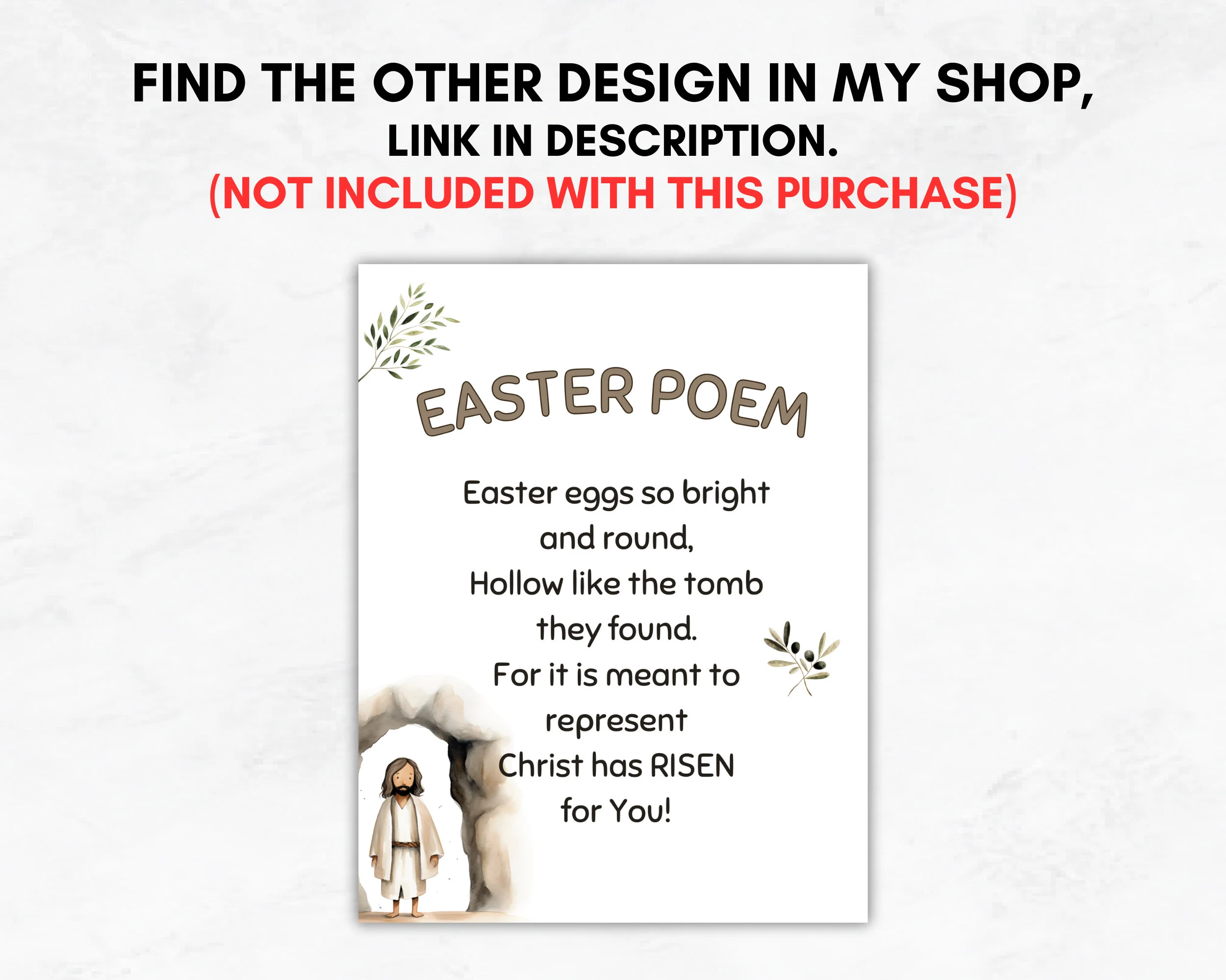 Printable Easter Poem For Kids Religious