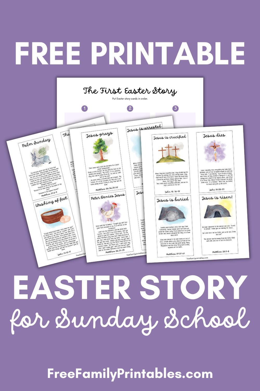 Printable Easter Story For Sunday School
