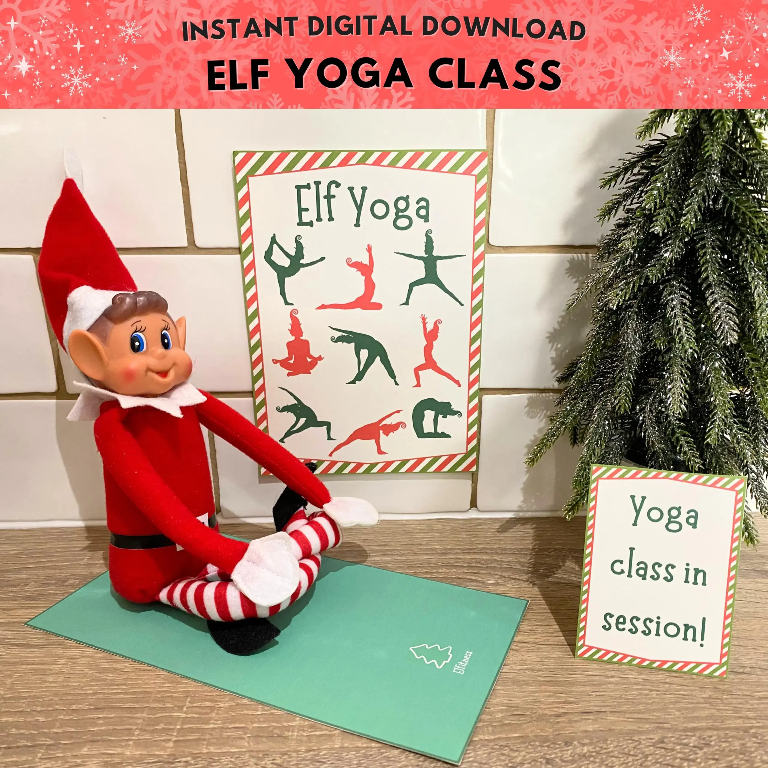 elf on the shelf yoga printable free elf on the shelf yoga printable free