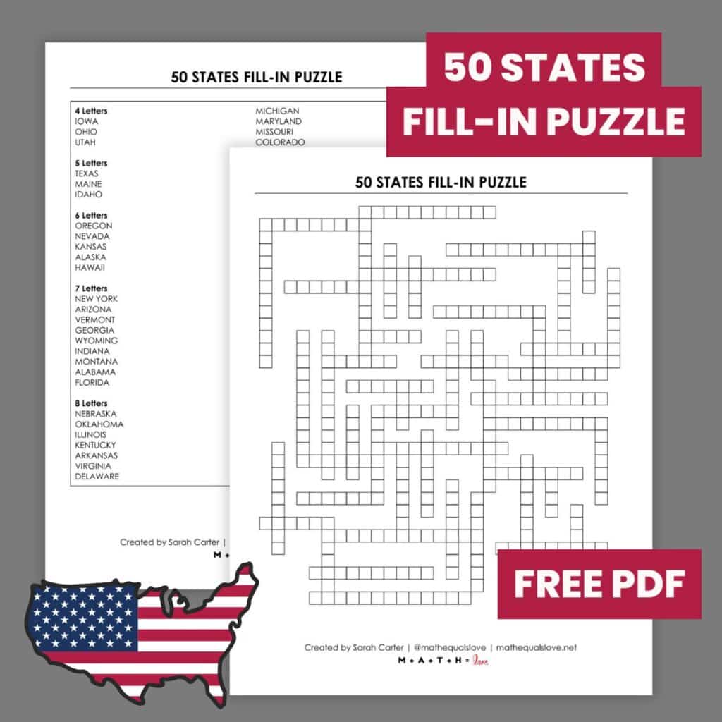 Printable Fill In Puzzles