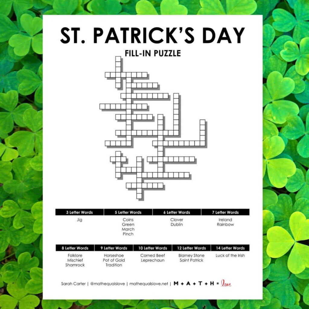 Printable Fill In Puzzles