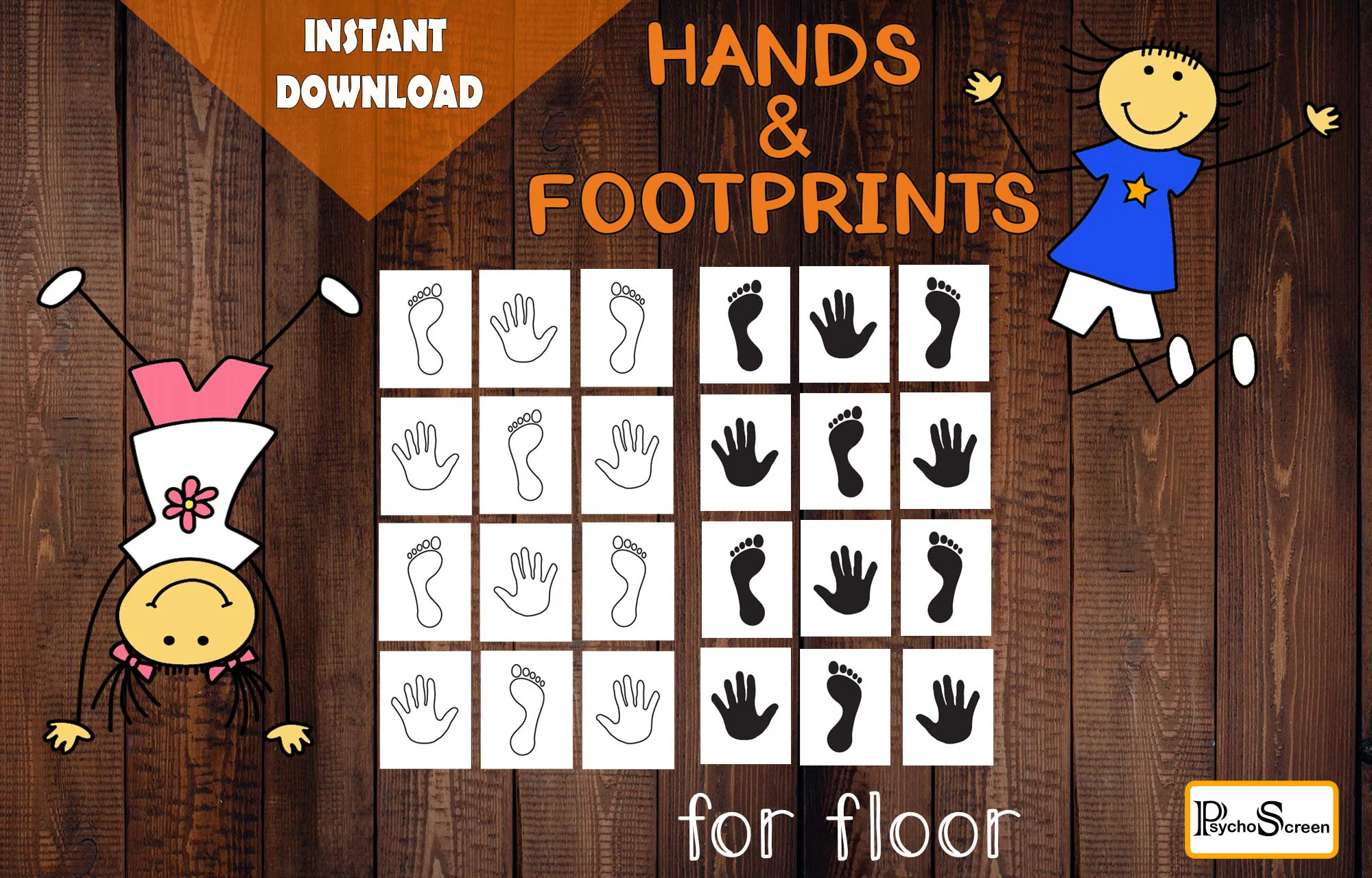 hand and feet hopscotch printable free hand and feet hopscotch printable free
