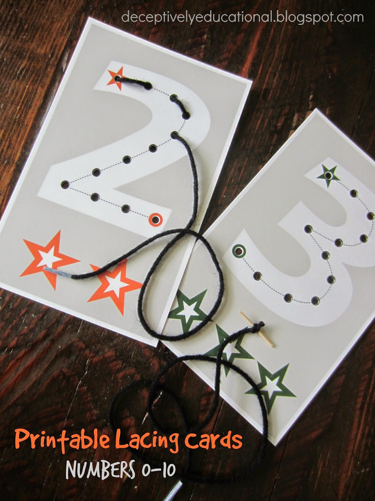 Printable Lacing Cards Numbers 0 10 Printable Lacing Cards Numbers 0 10