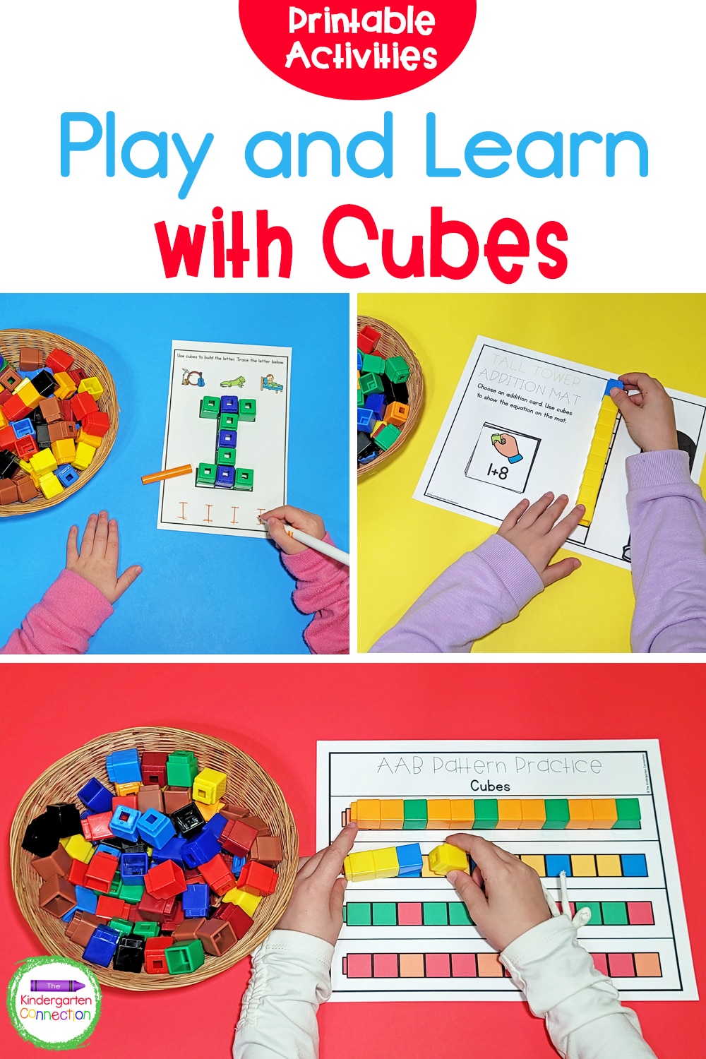 Printable Linking Cubes Activities For Pre K Kindergarten Printable Linking Cubes Activities For Pre K Kindergarten