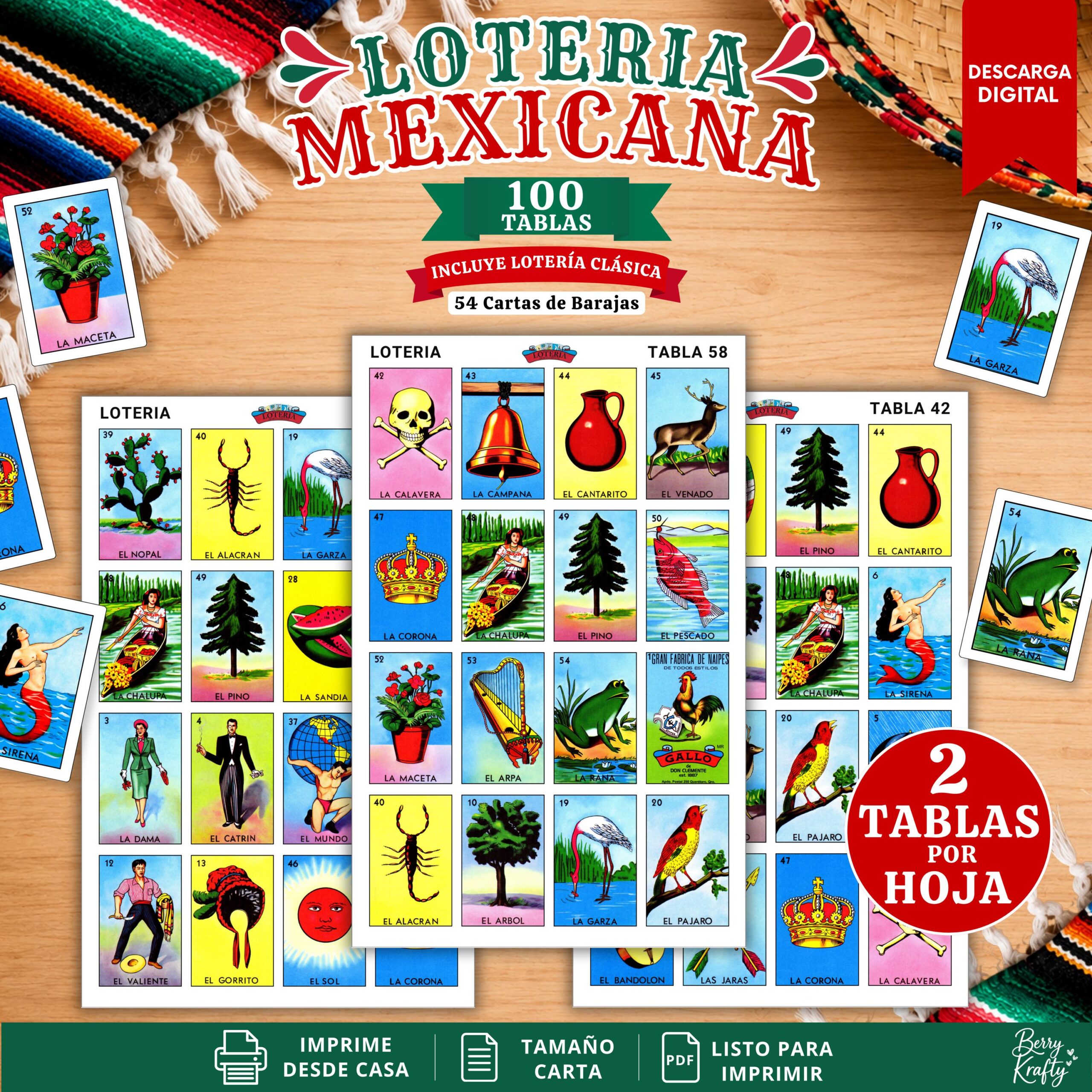 Printable Loteria Mexicana