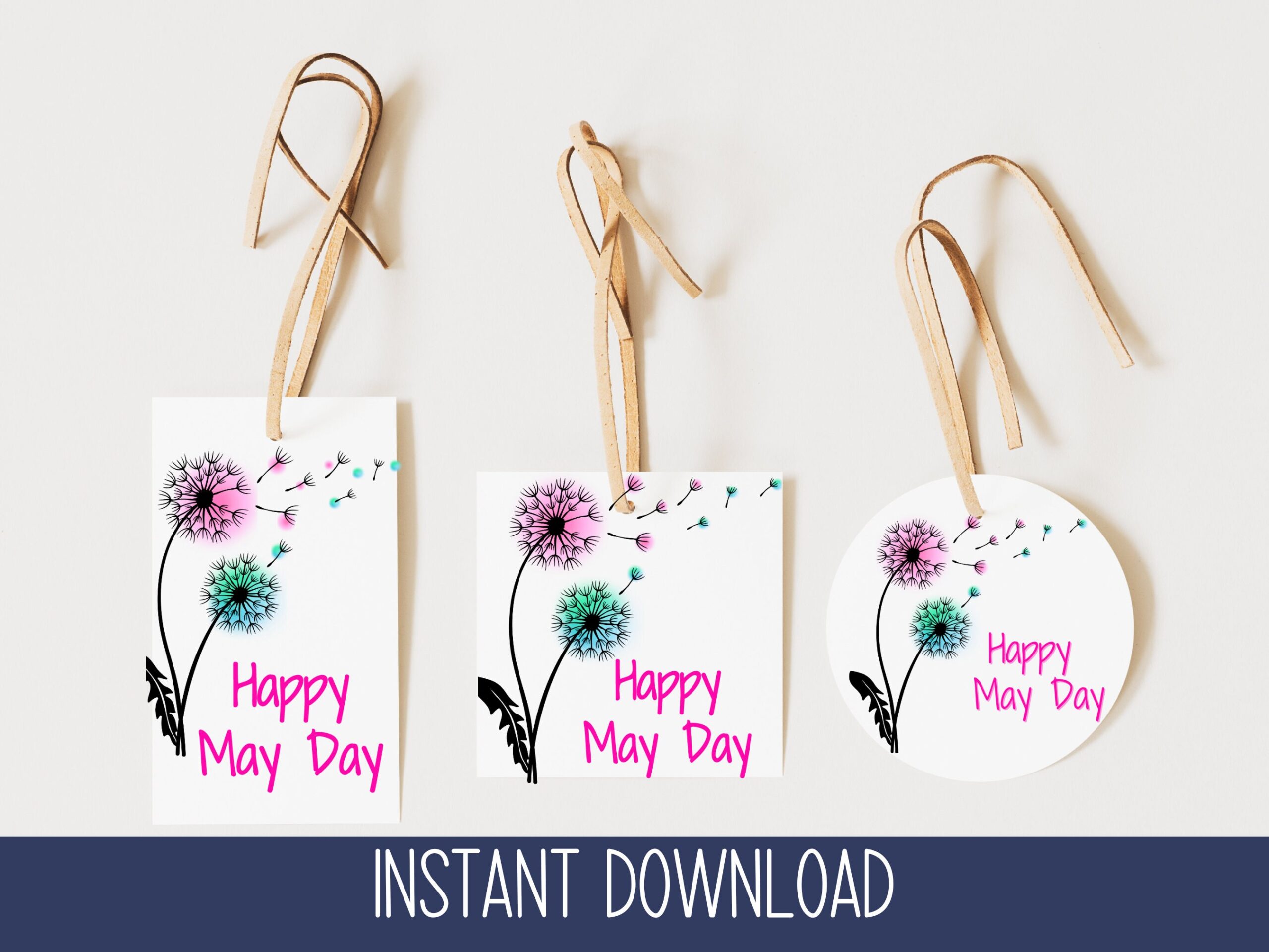 Printable May Day Basket Label Cute Printable May Day Basket Label Cute