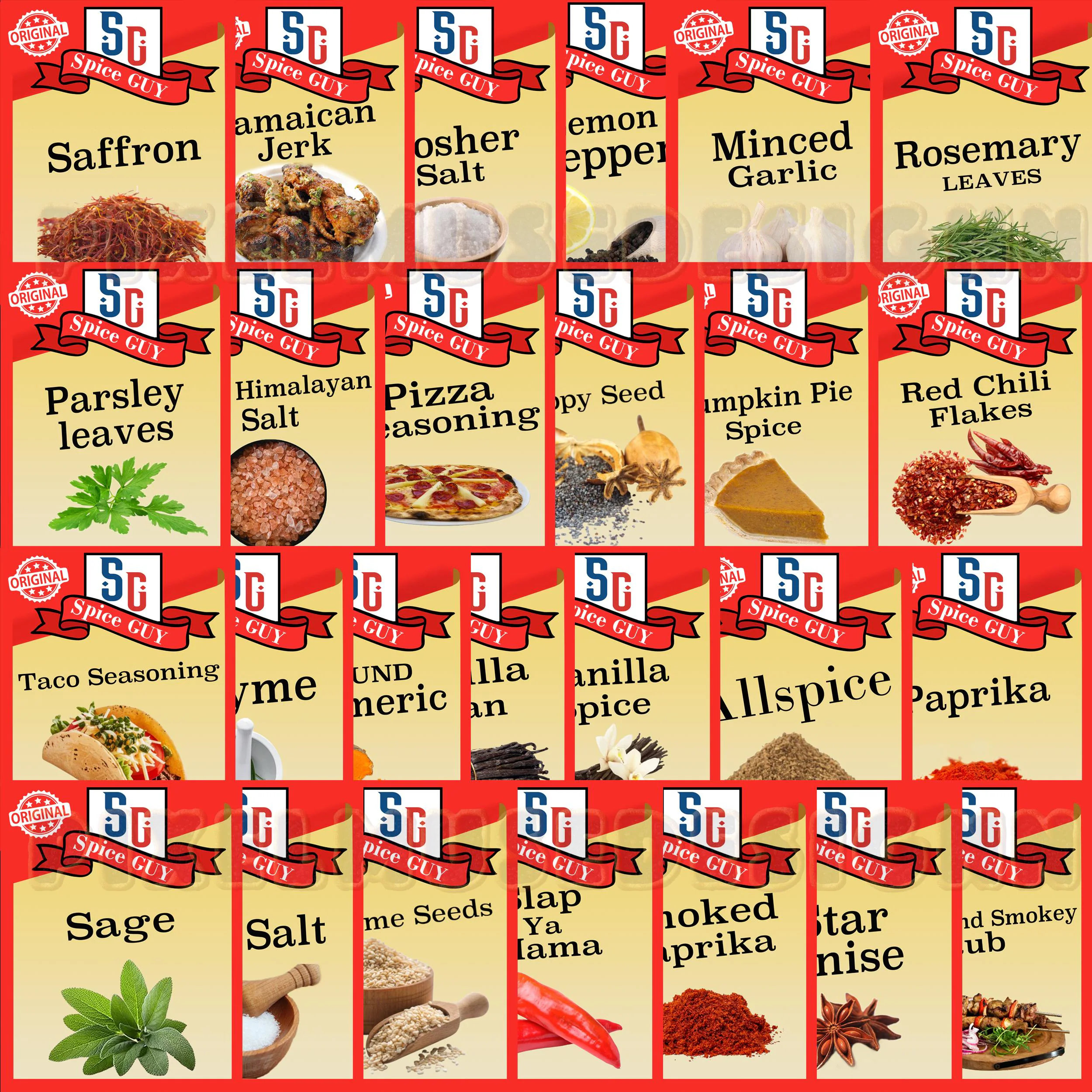 Printable Mccormick Spice Labels
