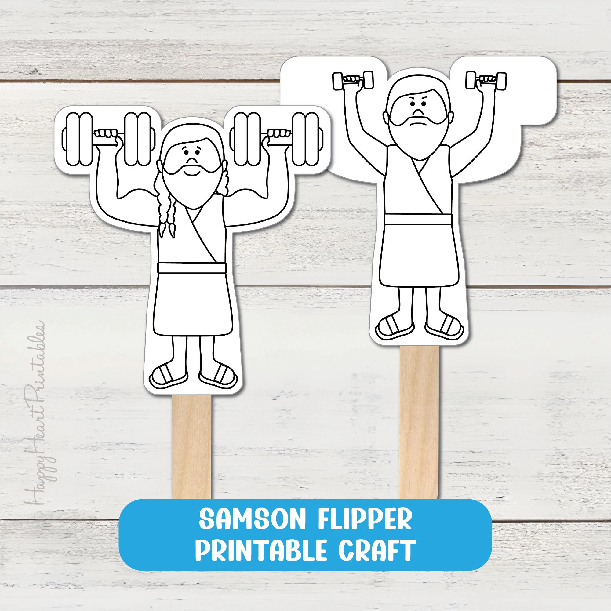 free printable samson craft template