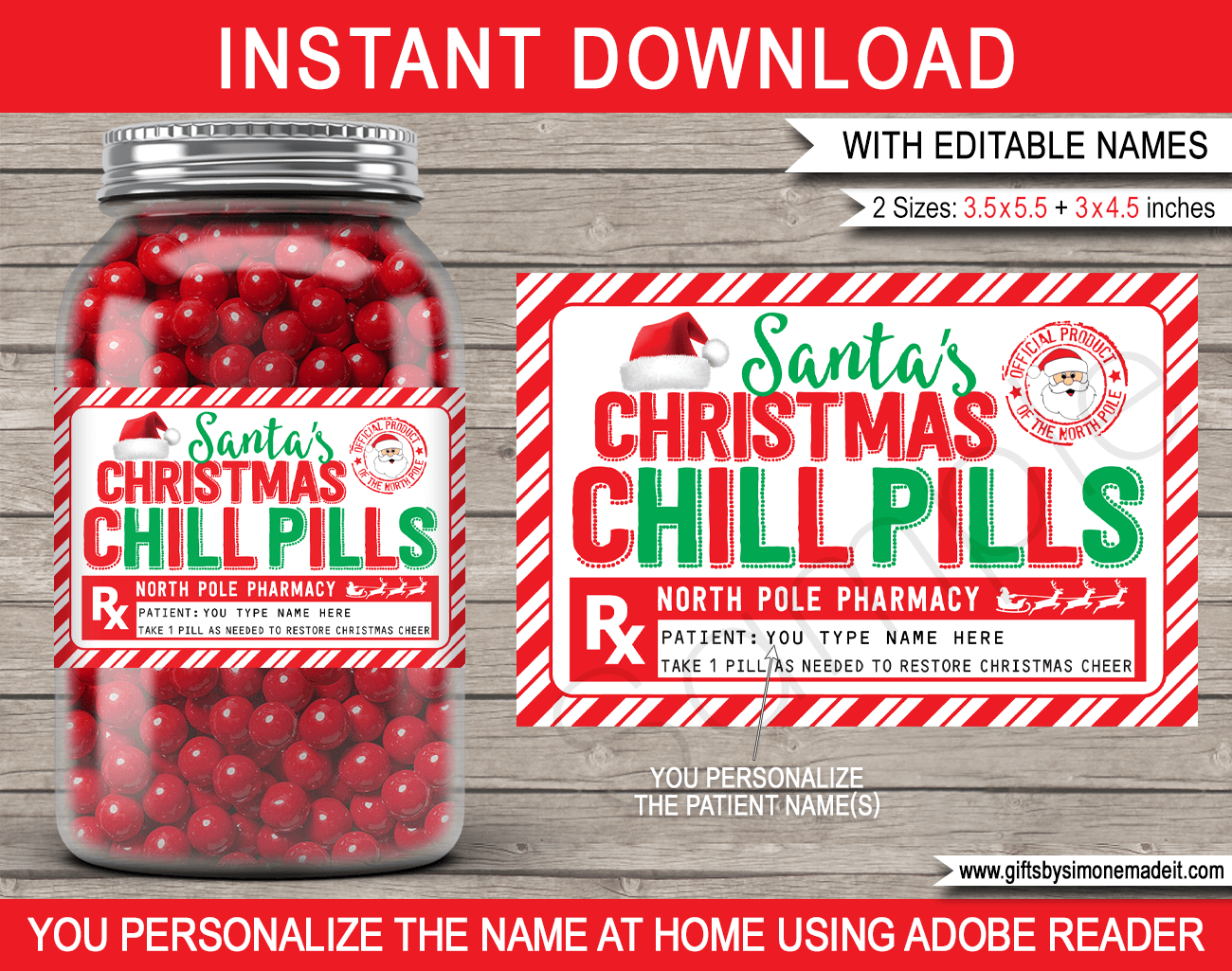 chill pills label printable free