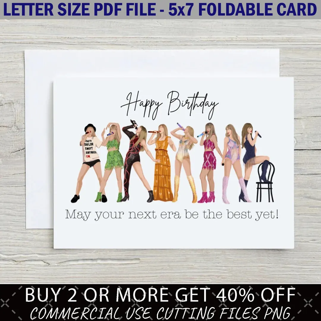 taylor swift birthday card free printable
