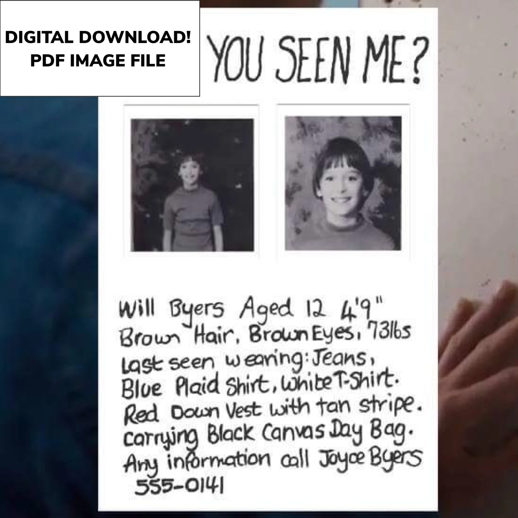 Printable Things Will Byers Missing Printable Things Will Byers Missing