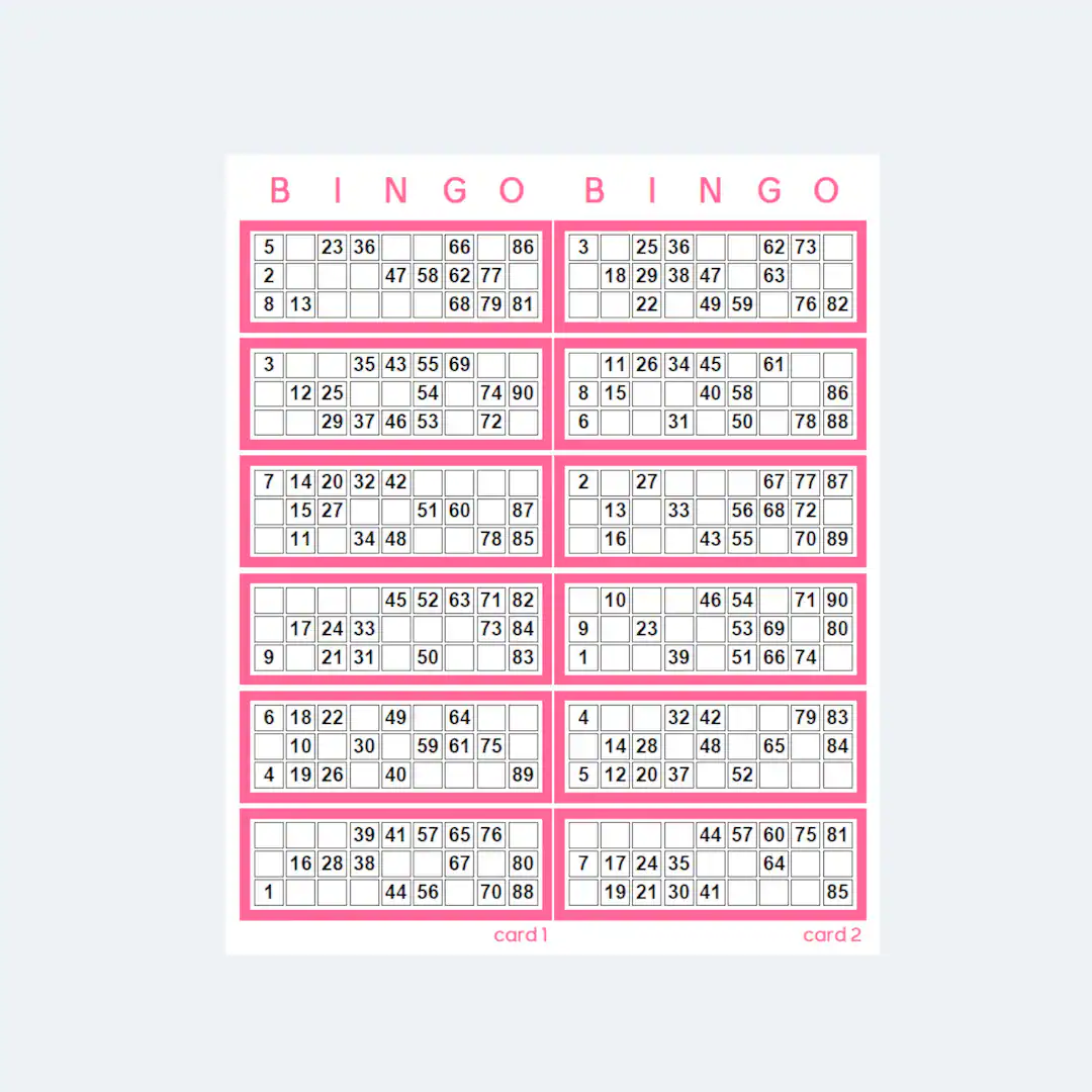 free printable bingo cards 1 90 free printable bingo cards 1 90