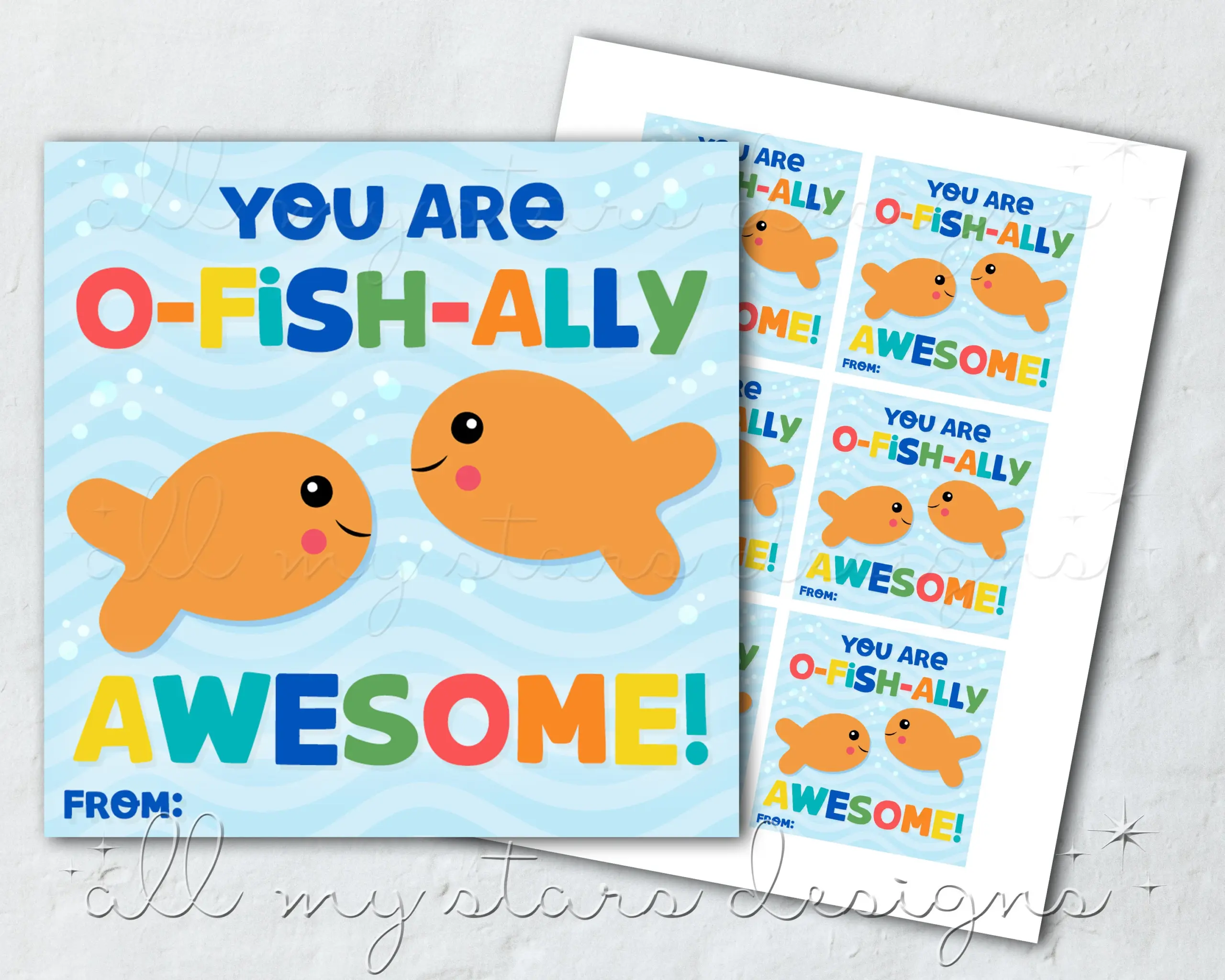 Printable You Are O Fish Ally Awesome