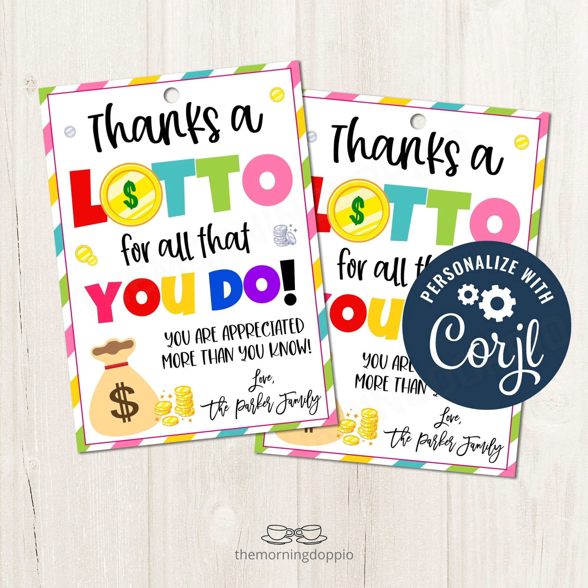 Printableeditable Thanks A Lotto For All Printableeditable Thanks A Lotto For All