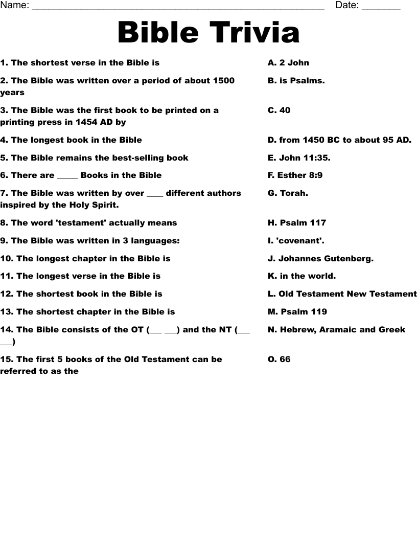 free printable bible trivia questions and answers free printable bible trivia questions and answers