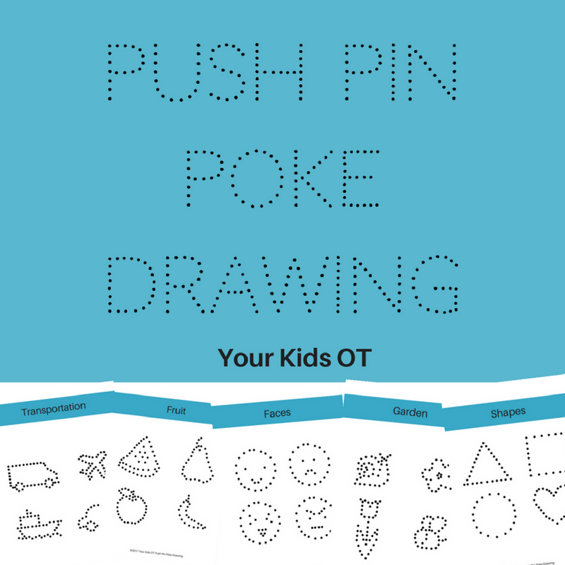 Push Pin Poke Drawing Fun Fine Motor Activity