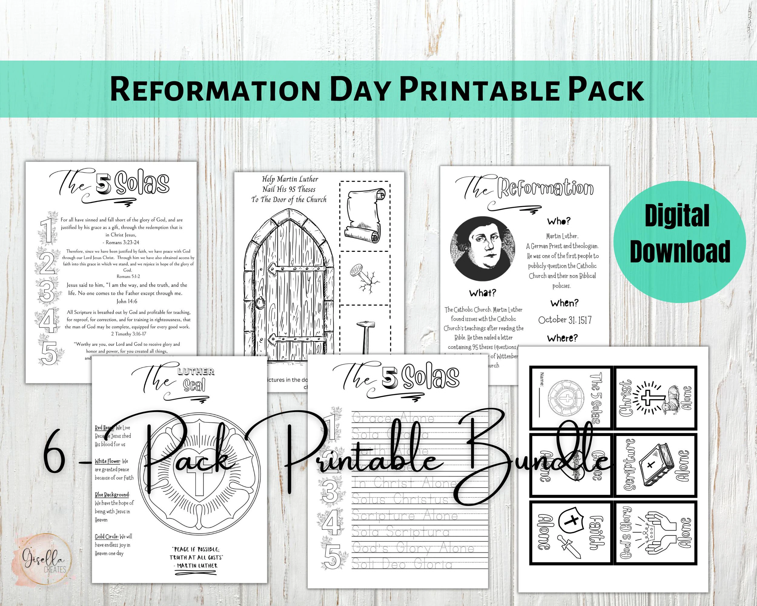 Reformation Day Printable Pack Martin Reformation Day Printable Pack Martin