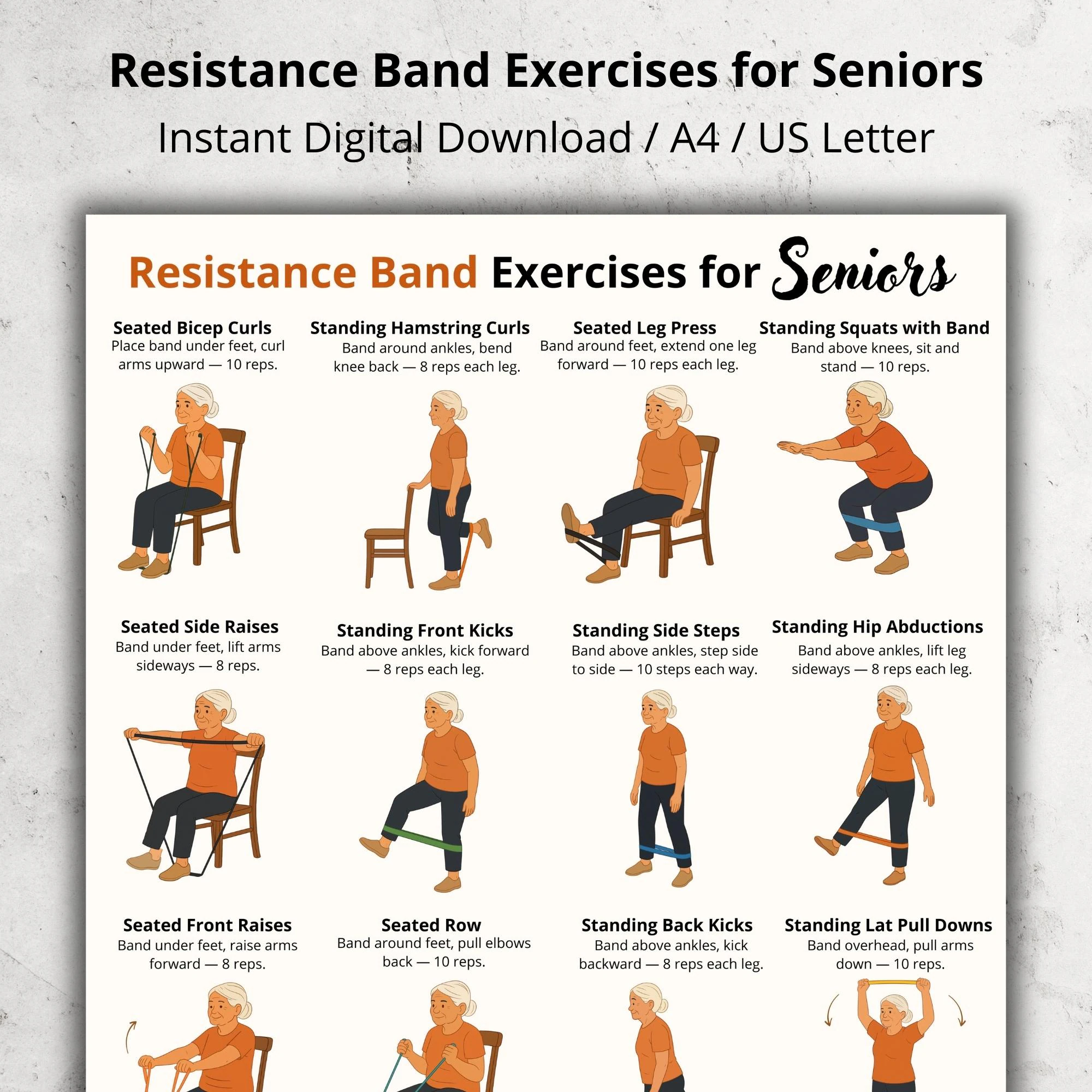 Resistance Band Exercises For Seniors