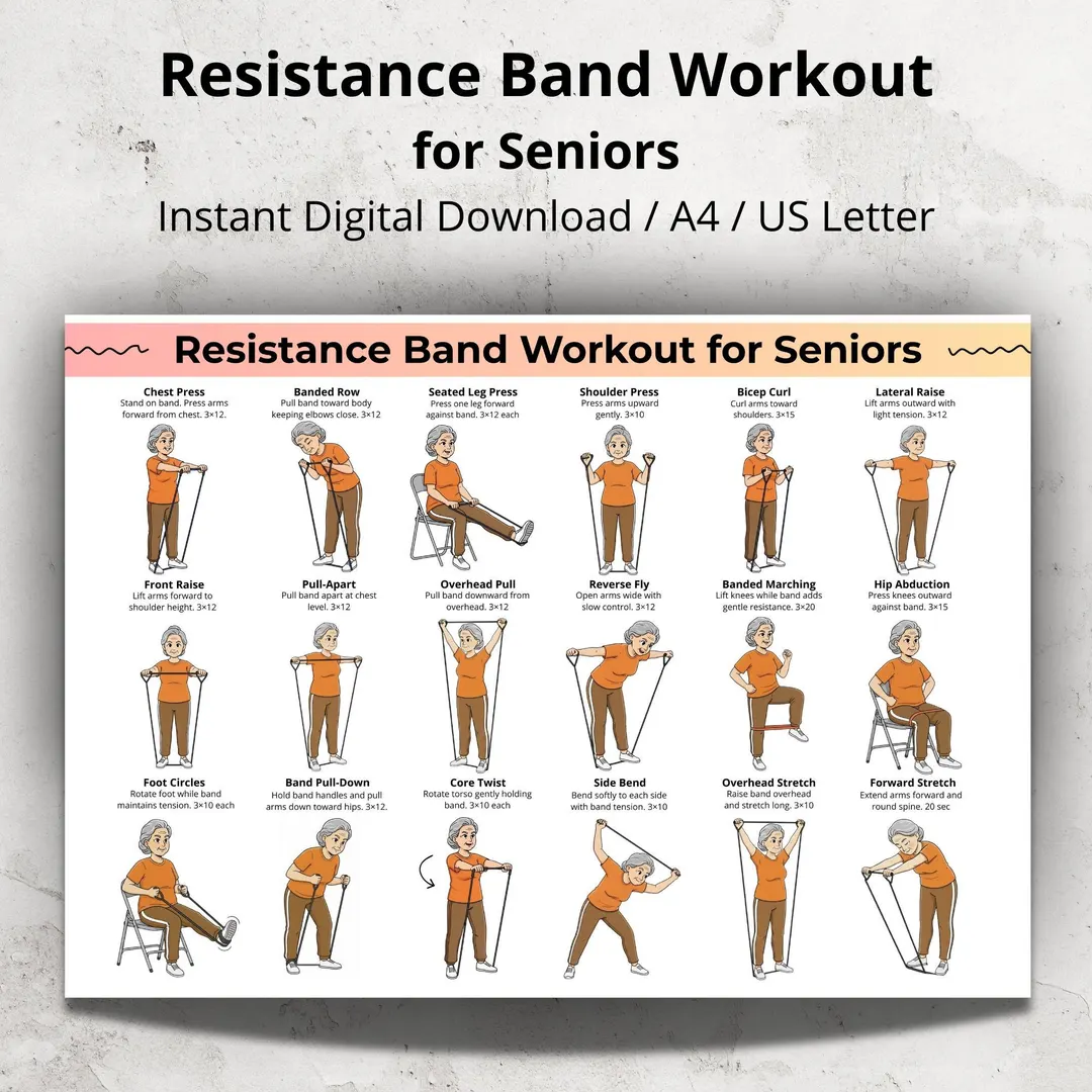 Resistance Band Workout For Seniors Resistance Band Workout For Seniors