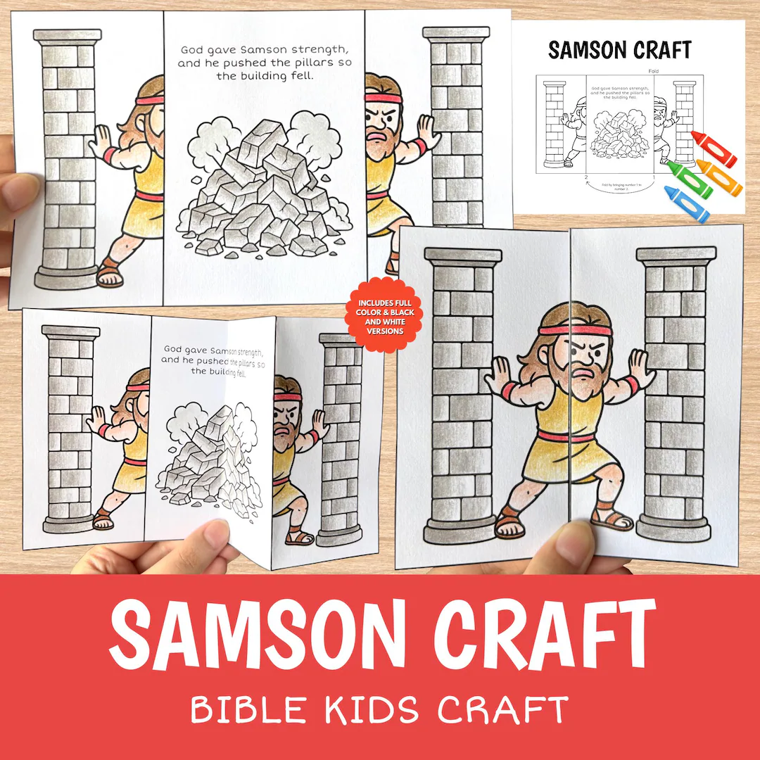 Samson Craft Printable Bible Story