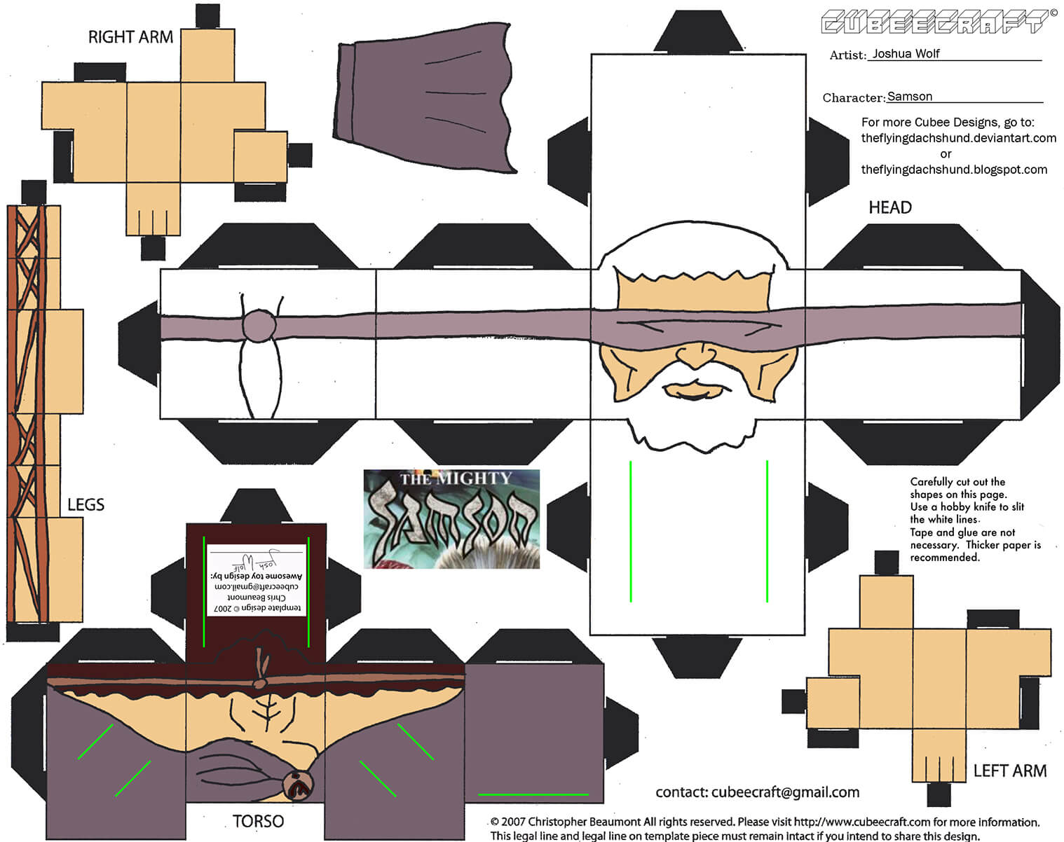 Samson Papercraft Toy