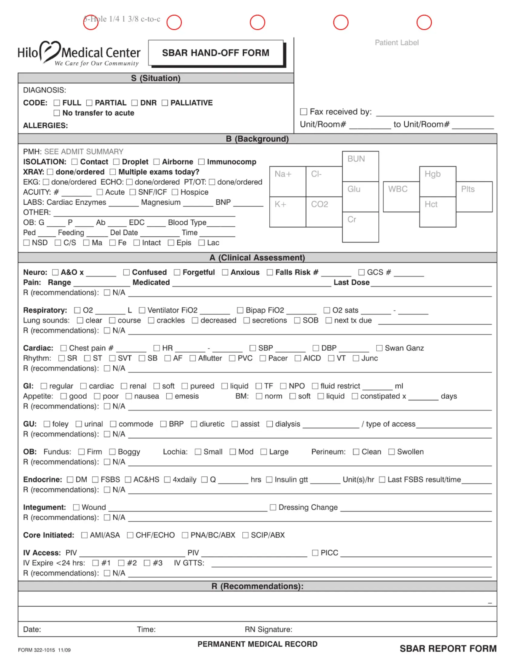 free printable sbar template free printable sbar template