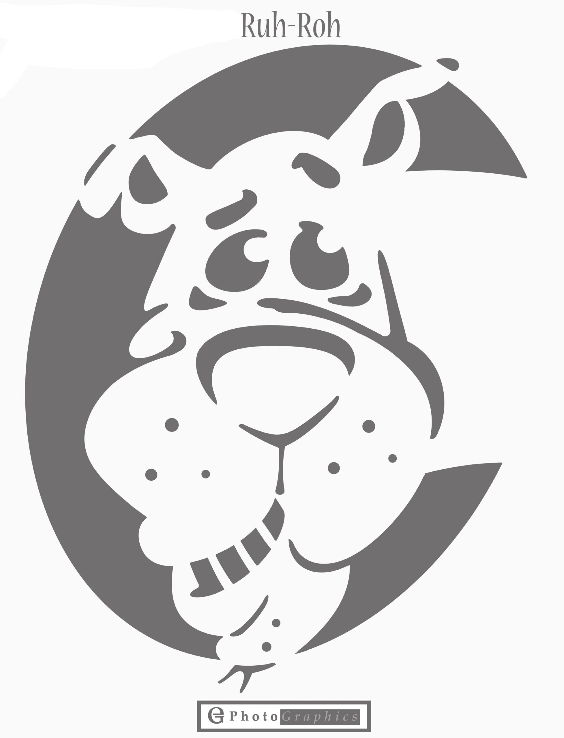 Scooby Doo Free Pumpkin Stencil Pumpkin Pattern