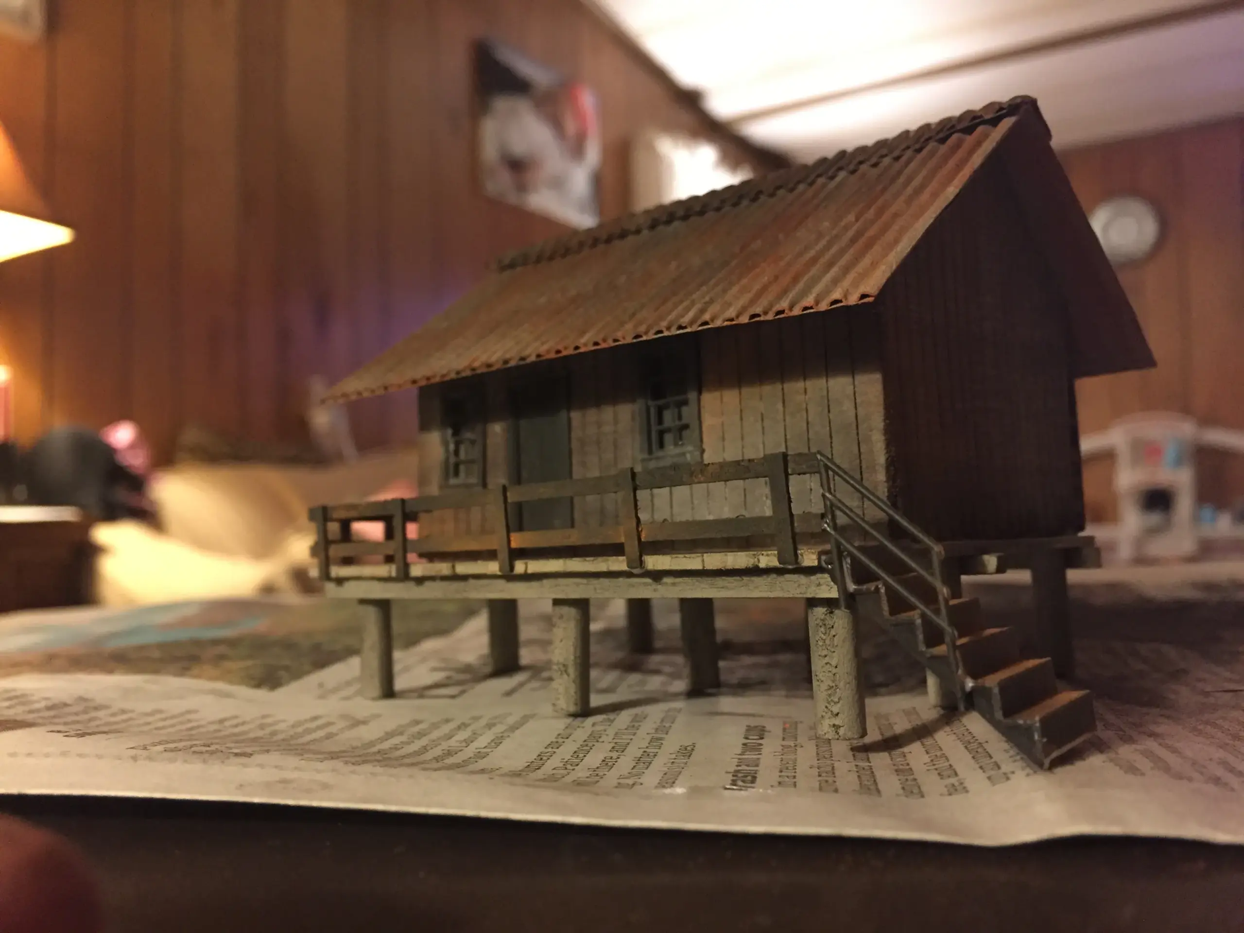 Scratch Built Ho Scale Cabin